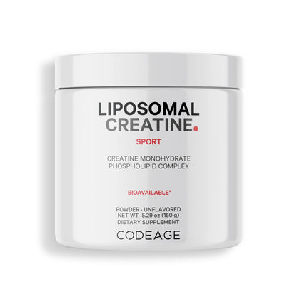 Liposomal Creatine Monohydrate Powder Supplement, Unflavored, 1-Month Supply, 30 Servings