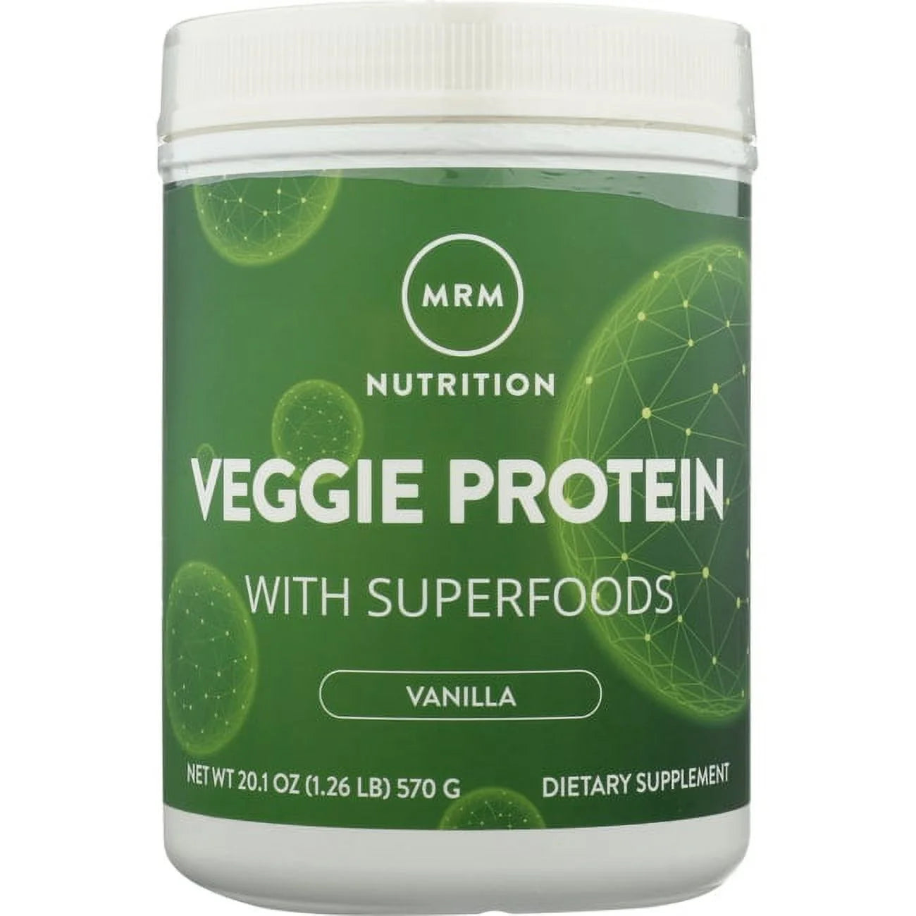 Veggie Protein Powder, Vanilla, 22G Protein, 1.3 Lb