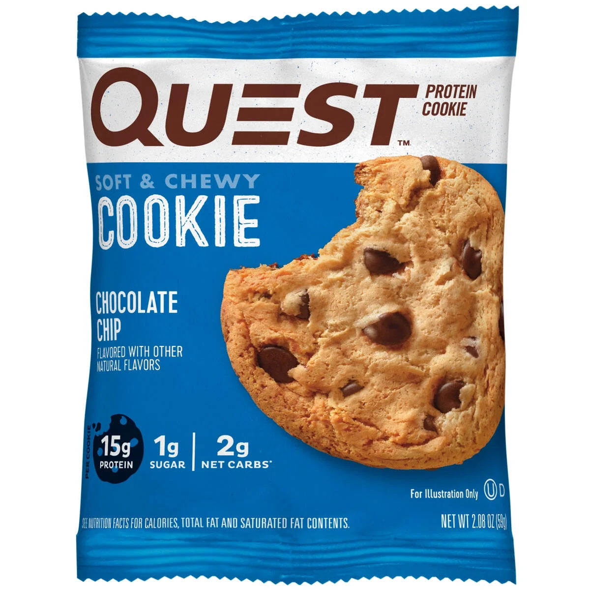 Quest Protein Cookie, Chocolate Chip, 15G Protein, 12 Count