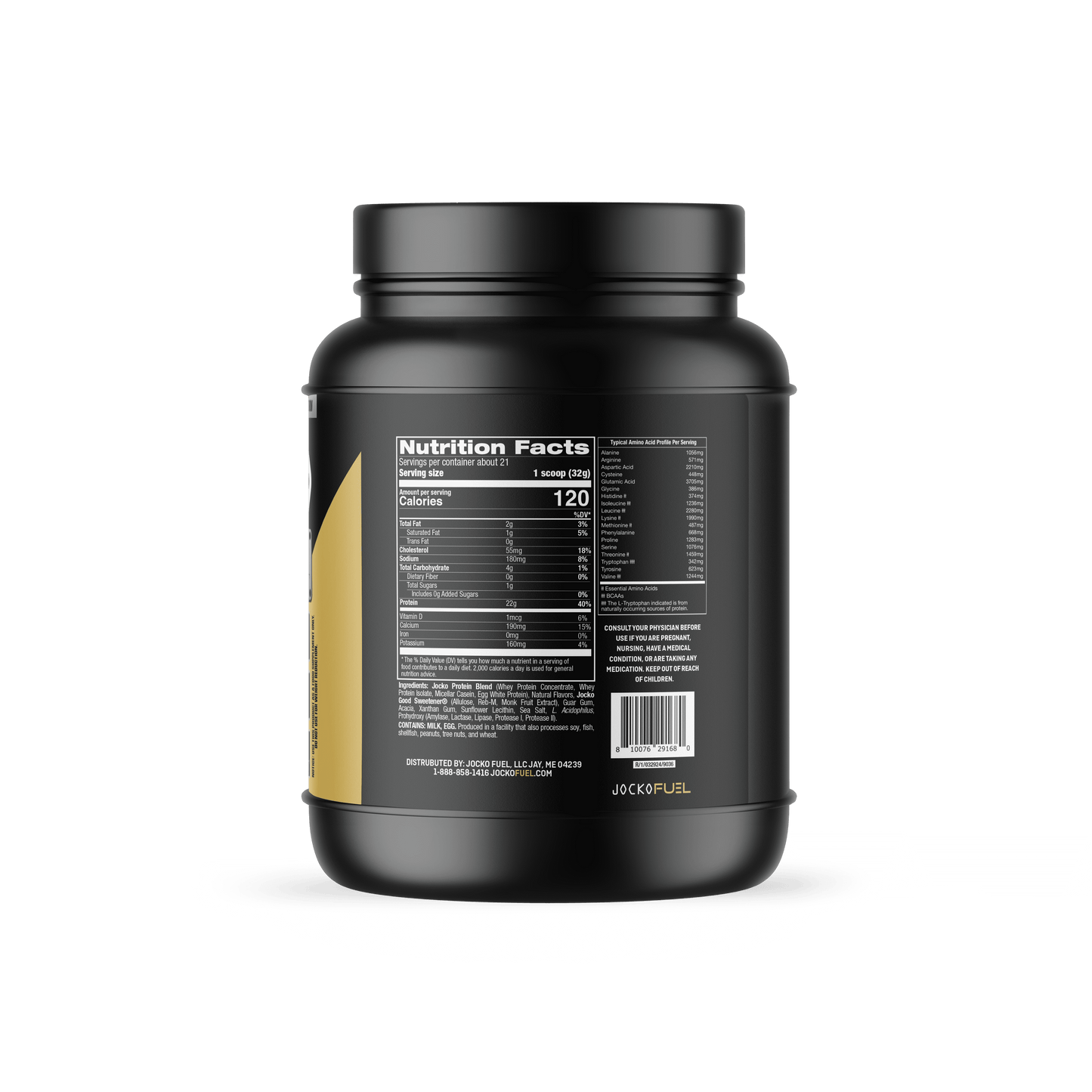 Jocko Mölk Vanilla Protein Powder, 21 Servings