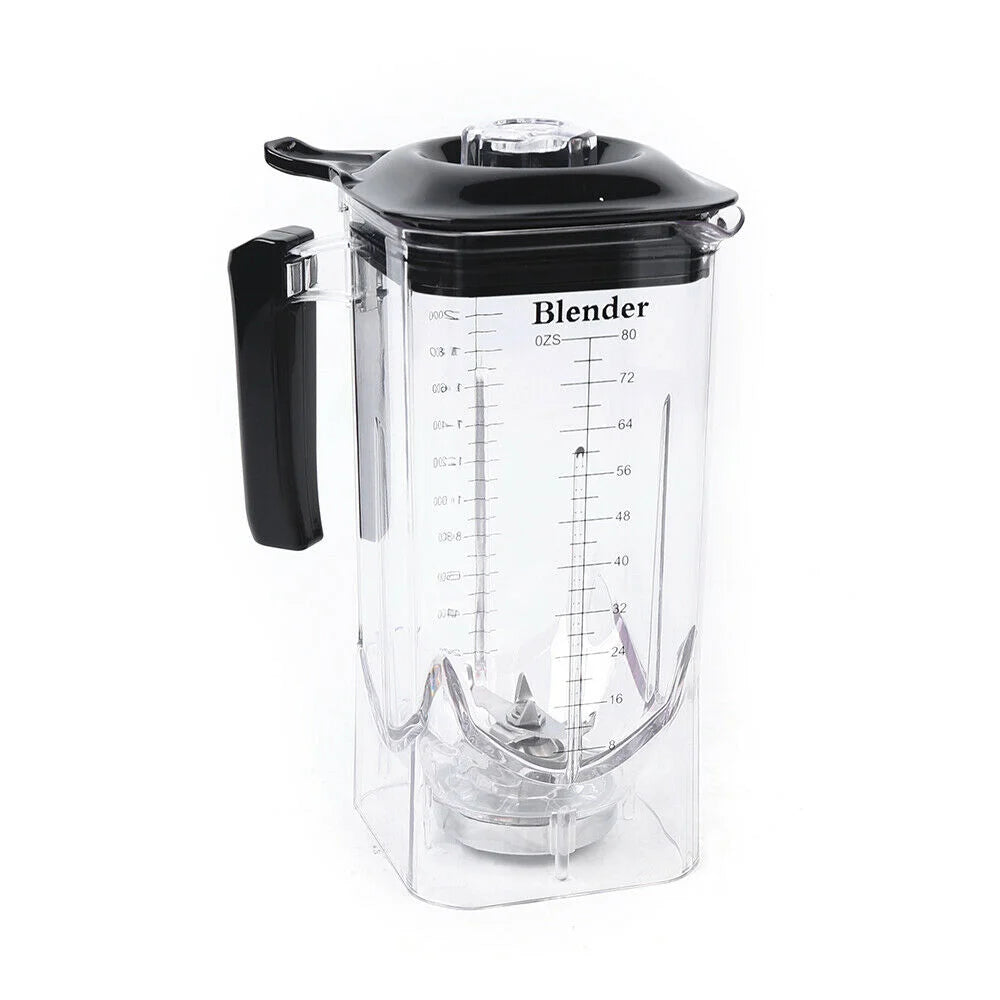 2200W Countertop Blender Kitchen Smoothie Blender Food Mixer with 6 Blades for Shakes Crushing Ice Frozen Dessert Soup with 2.2L Container