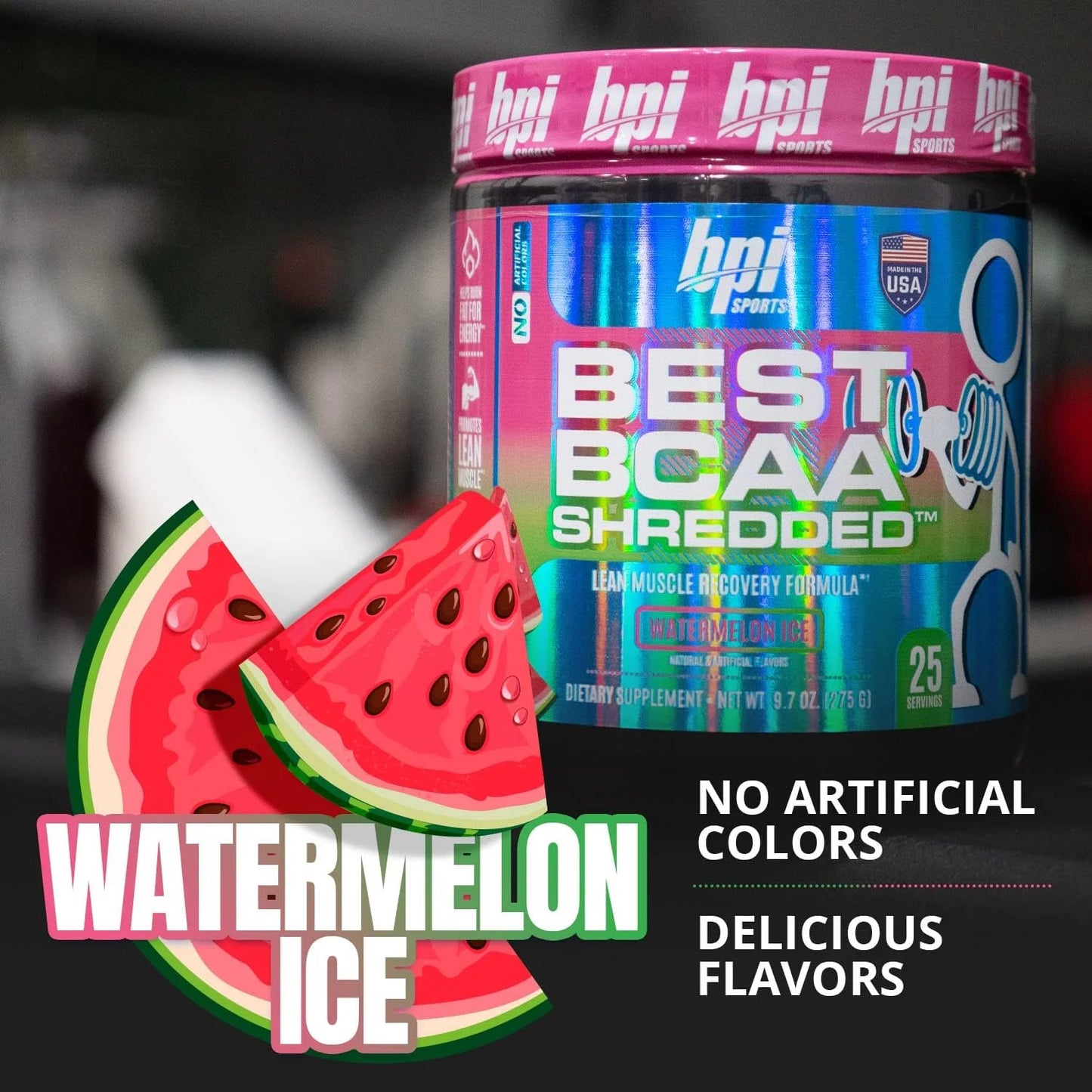 Best BCAA Shredded 25 Servings Watermelon Ice