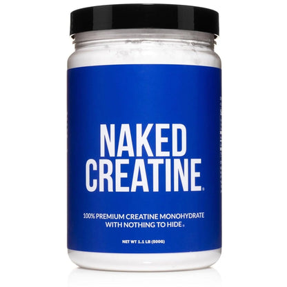 Naked Creatine Monohydrate, Unflavored Micronized Creatine Powder Supplement, 100 Servings