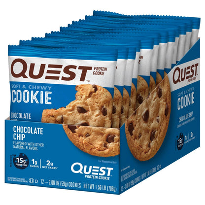 Quest Protein Cookie, Chocolate Chip, 15G Protein, 12 Count